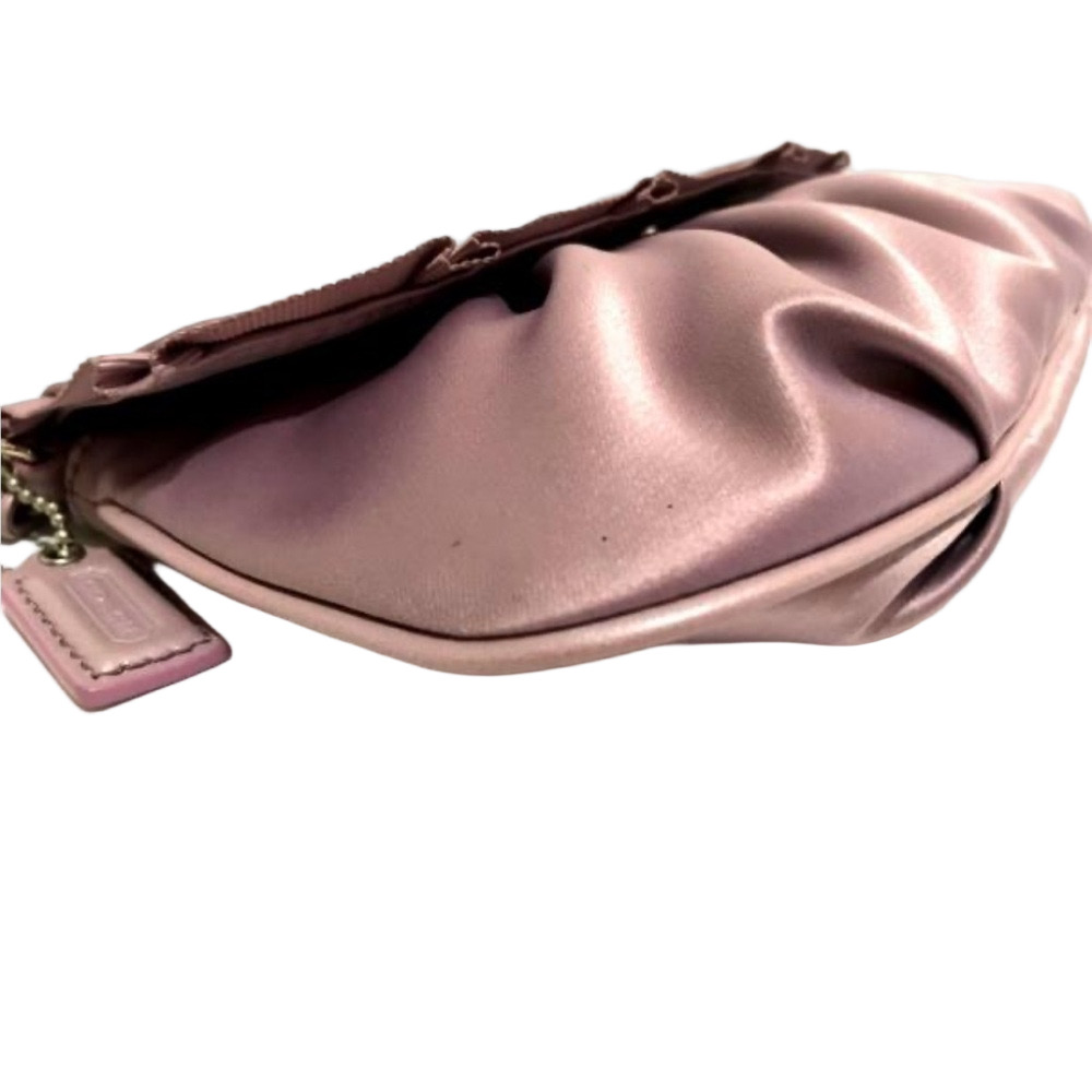 COACH MADISON AMANDA SATIN LAVENDER LARGE PURSE BAG CLUTCH
WRISTLET - Picture 10 of 16
